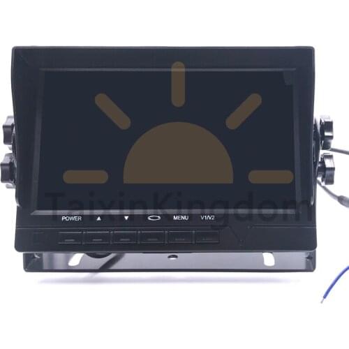 NTSC / PAL black box driving record universal 7-inch display with sunshade HD on-board monitoring LCD