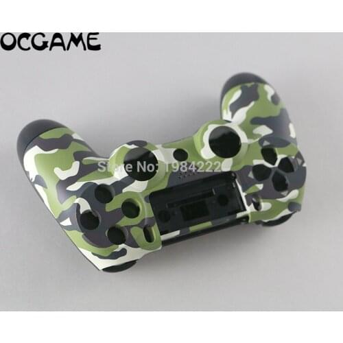 OCGAME 10sets/lot Camouflage Case Cover Skin Protective Housing Shell for Playstation 4 PS4 DualShock 4 Controller old version