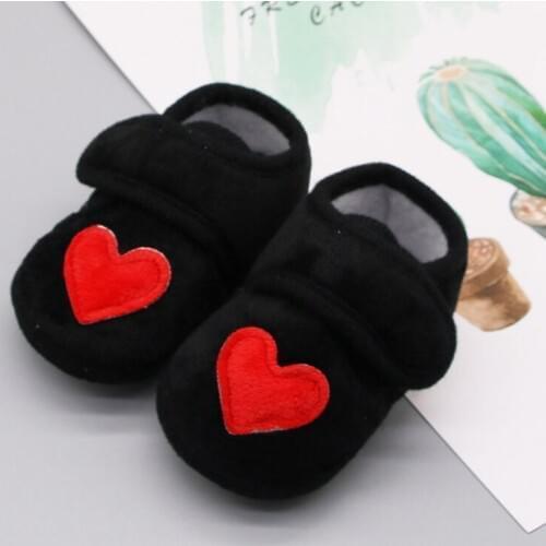 Baby Heart Printing Solid Color Casual Shoes Cotton Shoes Baby Toddler Shoes Born Shoes New