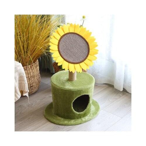 Sunflower Scratcher Cat Toys Dual-Purpose Cat Nest For Cats Wear-Resistant Amusement Toy Potted Plants Cat Supplies