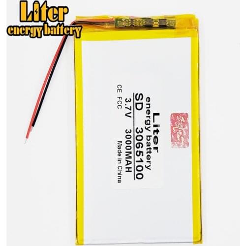 Polymer lithium ion battery 3.7V 3065100 2865100 3000MAH can be customized wholesale CE FCC ROHS MSDS quality certification