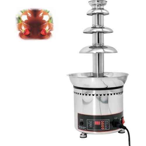 Chocolate Fountain machine for Party Commercial Automatic Wedding Banquet 4 layers110V/220V Chocolate Waterfall Fountain hot pot