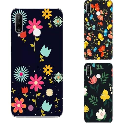Flower shape butterfly cat partern silicone phone case For Huawei Y6s Y7a Y9s Nova 3e 4e 2i 3 3i 4 5T G Play Mini phone case