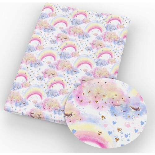 50*145cm Cloud Love Polyester Cotton Fabric Printed Cloth Sewing Quilting Fabrics for Patchwork Needlework DIY Handmade,c5104