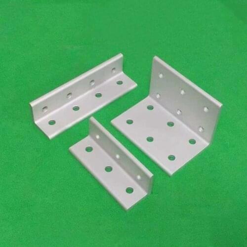 6 8 12 16 Holes L type 90 Degree 20/30/40/60/80 connector Corner Angle Bracket Connection Joint Strip for Aluminum Profile