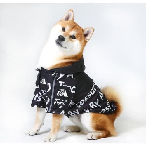 Windproof Pet Dog Raincoat Winter Clothes Dog Jacket Fashion Pet Clothing For Small Medium Large Dogs Labrador Dogs Clothes