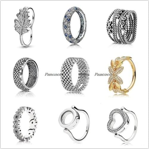 925 Sterling Silver Pave Love Heart Locket With Clear Crystal Rings For Women Wedding Party Fashion Jewelry