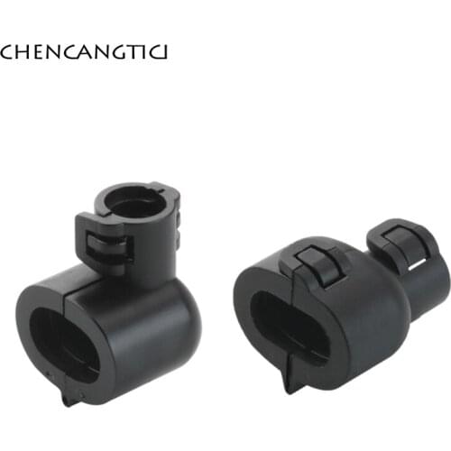 5 Sets 2 Pin Auto Wire Plug Cap Round 180/90GRD Cable Clip Shell Sheath 7807128 For Super Sealed AMP Connector 282104-1 282080-1