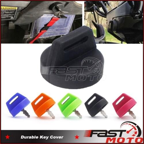 1X 2X Black Rubber Igntion Key Cover Case For Polaris Sportsman Scrambler Magnum XP RZR 900 470 EPS Key Switch Protection ATV