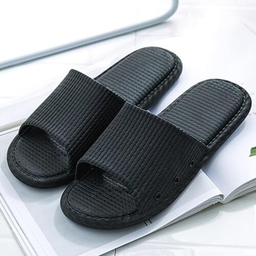 2020 New Home Slippers Women Non-slip Bathroom Slippers Solid Indoor Unisex Flat Slippers for Woman Casual Summer Slippers