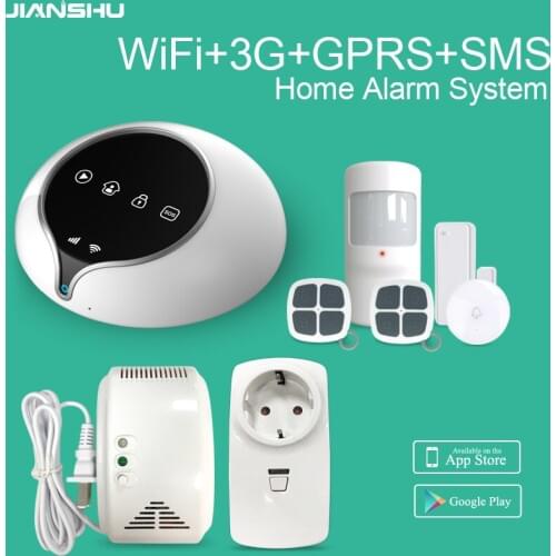 3G WIFI GPRS SMS Burglar Alarm System Wireless Home Security Alarm System Support English/French/Spanish/Dutch/German Languages