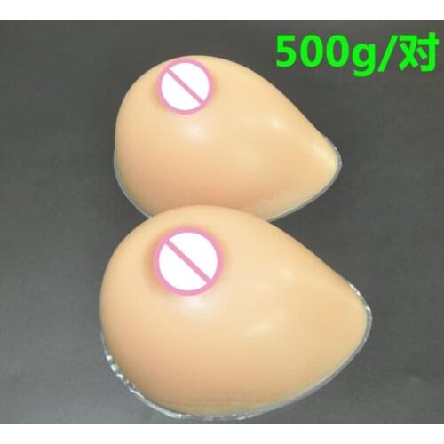 500g/pair 34A/36A/38AA(cup) Silicone Breast forms Mastectomy Artificial Silicone Fake Breast For Crossdressers And Transvestites