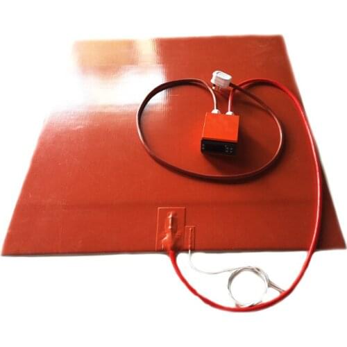 620*620*1.5mm 220V 1922W 3D Printer Heat Plate adhesive 1 side 100k thermistor digital thermostat on wire1500mm lead wire