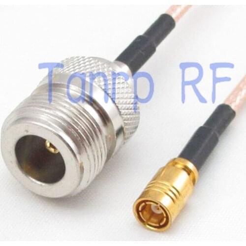 8in N female jack to SMB female jack RF adapter connector 20CM Pigtail coaxial jumper cable RG316 extension cord