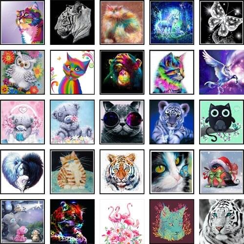 MUXUN 5d Diy Diamond Painting Animal Tiger For Sale Art Picture Horse Cross Stitch Mosaic Kit Home Decoration Sticker Crafts