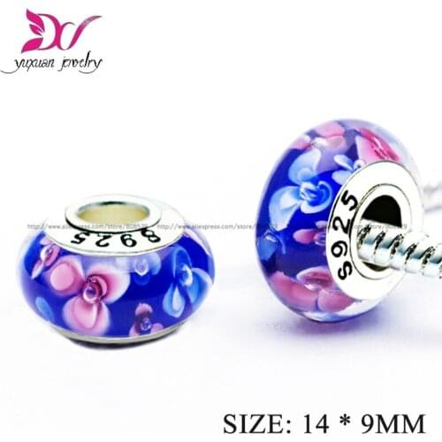 Fit Aodora bracelets & Necklaces Fascinating silver charms Original 100% Authentic 925 Sterling Silver Bead DIY Murano Beads