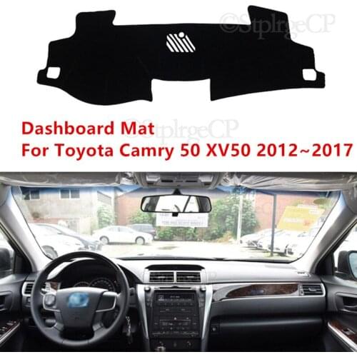 For Toyota Camry 50 XV50 2012~2017 High quality Anti-Slip Mat Sunshade Dashmat Protect Carpet Dashboard Cover Pad Accessories