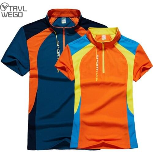 TRVLWEGO Fishing T-Shirt Clothes Anti-UV Breathable Quick-drying Clothing Summer Man Women Outdoor Sports Short Sleeve Style