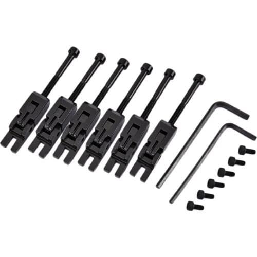 Quality 6Pcs Metal Guitar Locked String Saddles for Floyd-Rose Tremolo Bridge Parts