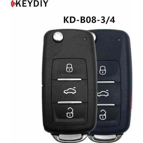 KEYDIY 5pcs/lot,New KD B08-3/4 for KD900/KD MINI/KD-X2 Key Programmer B Series Remote Car Key
