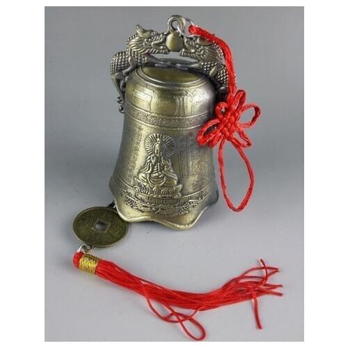 Chinese Tibetan Buddhist monasteries and copper bells statue pendant free shipping