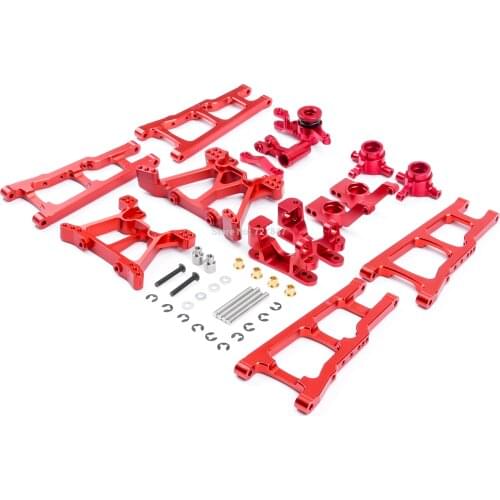 Upgrade Aluminum Alloy Metal Chassis Arm C seat Rear Stub Axle Parts Kit For TRX Traxxas SLASH 4x4 1/10 RC Car Truck Parts W001