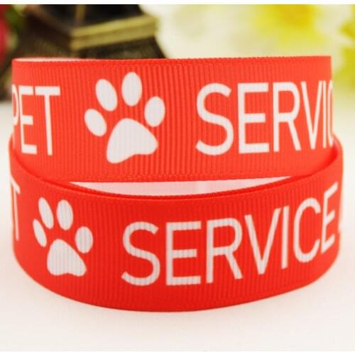 22mm 25mm 38mm 75mm Dog Cartoon printed Grosgrain Ribbon party decoration 10 Yards X-03278