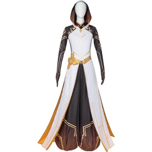 Game Genshin Impact Morax Cosplay Costumes Anime Project Rock King Zhongli Halloween Jacket Pants Accessories Set Men Tops