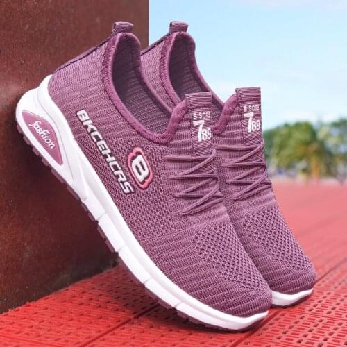 Hot Sale Linghtweight Women Sport Running Shoes Summer Fashion Casual Shoes Mesh Breathable Women Sneakers