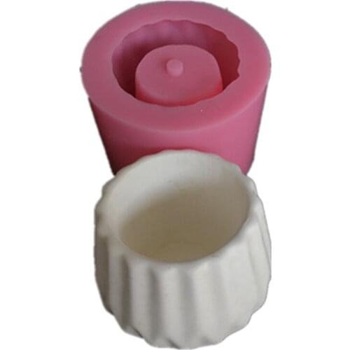 Small Resin Cement Flower pot Molds Handmade Concrete Planter Clay Mold 3D Craft Clay Vase Mould