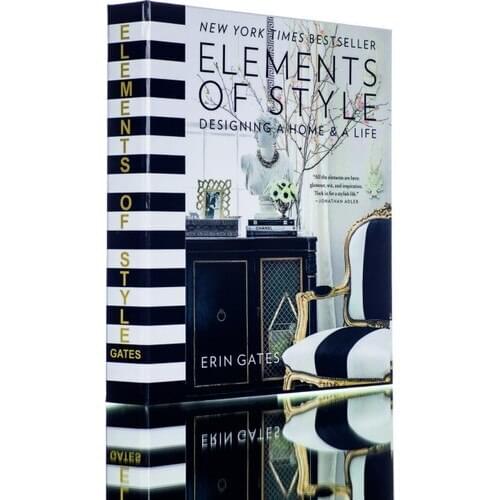 Fashion Book - DECOR ELEMENTS Home Decoration Book Box - Modern Books - Simulation Book - You Can Do Storage with This Book-Box