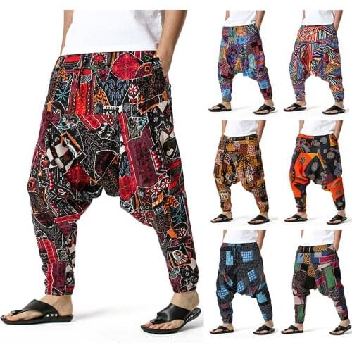 2021 New Mens /Womens Cotton Harem Yoga Loose Pants Suspender Trousers Streetwear