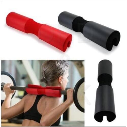 Whole Sale 50pcs/lot Foam Padded Barbell Bar Cover Pad Squat Weight Lifting Shoulder Back Support Red Black