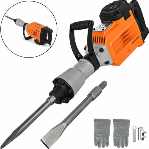 Demolition Hammer Concrete Breaker Jack hammer Drill Electric 3600W 2-Chisels