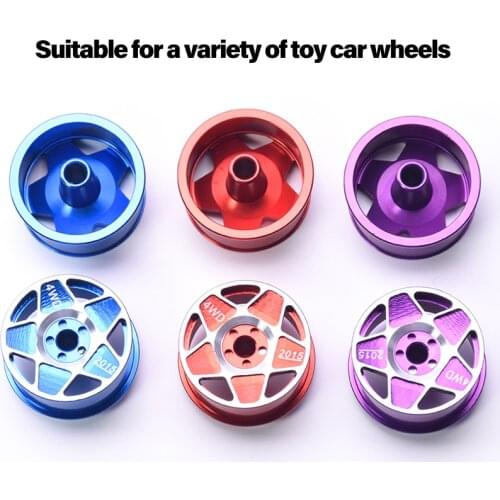 4WD Toy Car Accessories Large Diameter And Equal Width Lettering Five-Star Aluminum Alloy Hollow Wheel Hub With Hub Lock