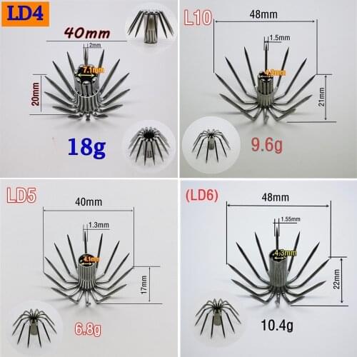 The largest squid hook 2pcs DIY Octopus Sepia tool Oversized stainless steel Large Bigger Big Fishhook Fishing Accessories Ocean