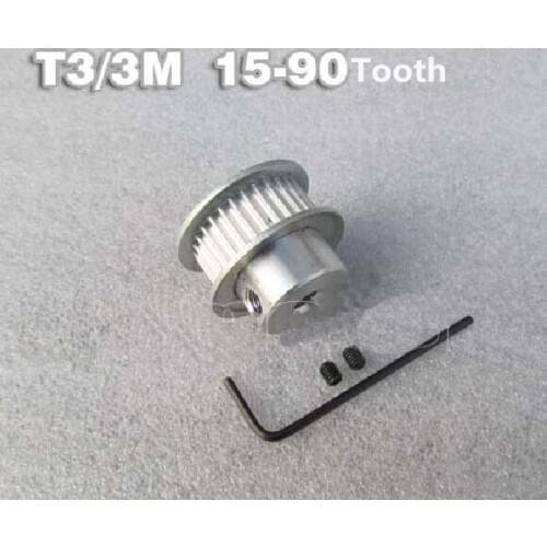HTD3M 20 Teech Pitch 3mm Bore 5mm 6mm 6.35mm Synchronizing wheel Timing Pulleys for Stepper Servo motor ROBOTIC 3D Printer