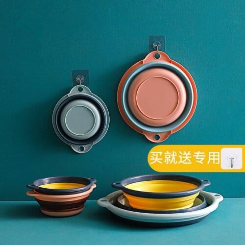 Foldable Washbasin Household Plastic Large Laundry Basin Portable Compressed Travel Student Small Number Washbasin