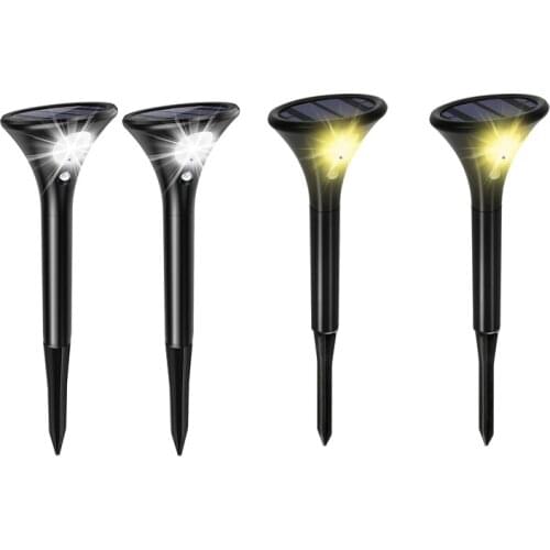 Solar Landscape Spotlight 2Pcs,Garden Motion Sensor, IP65 Waterproof Outdoor Light for Yard Patio Pool