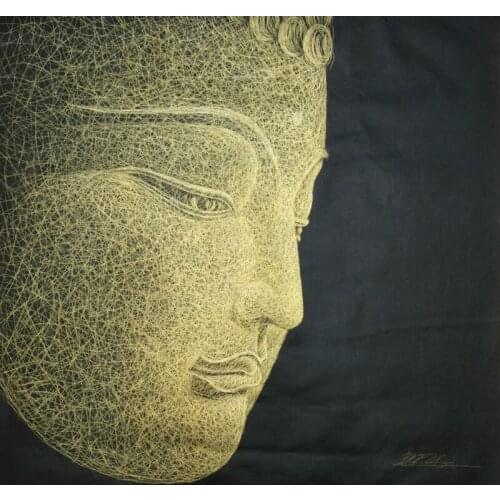 High quality Hand painted Oil Painting on Canvas Southeast Asia Buddha Vietnamese Women Wall Art Picture Modern Painting