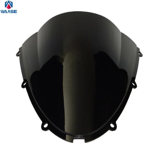 Waase Motorcycle Double Bubble Windscreen Windshield Shield Screen For Kawasaki Ninja ZX6R ZX636 ZX 6R 636 2005 2006 2007 2008