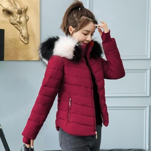 2020 New winter jacket women with big fur collar winter coat women parkas Loose Clothes with Hats and Large Size
