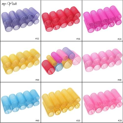 10pcs/lot Different Size Self Grip Hair Rollers Magic Curlers DIY Home Use Hairdressing Roller Hair Styling Tool DIY Home
