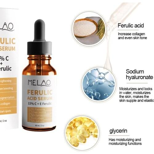 15% Ferulic Acid C + E Essence Stock Solution Moisturizing Anti-Wrinkle Skin Care Essential Liquid Face Care Serum