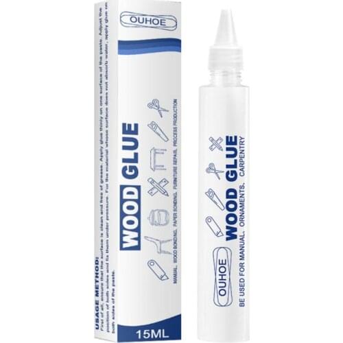 20g Wood Glue Manual Ornaments Carpentry DIY Universal Waterproof Wood Glue Wooden Craft Glue Cloth Adhesive Household Gule