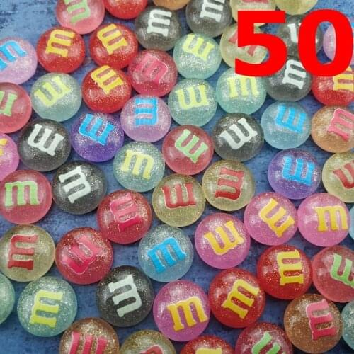 50 Pcs Colorful M beans chocolate refrigerator magnets fridge magnet set creative stickers strong neodymium photo office magnet