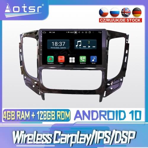Android 10 PX6 128G For MITSUBISHI Triton L200 2015 DVD GPS Navigation Auto Radio Stereo Video Multimedia Player HeadUnit 2din