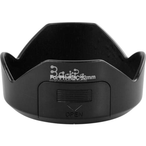 Camera Lens Hood PH-RBC 52mm Cover for Pentax SMC DA 18-55mm f/3.5-5.6 AL WR Waterproof Lens