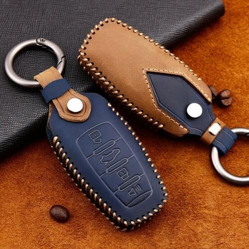 Genuine Leather Handmade Car Key Cover key Case For Great wall HAVAL H6 Coupe H7 H9 H1 H2 key cover