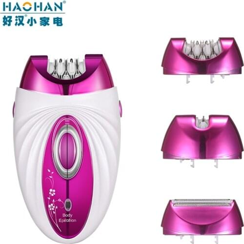 USB Rechargable Female Epilator 3 in 1 Women Shaver Hair Removal Electric Lady Shaving Trimmer Bikini and Legs Body depilador
